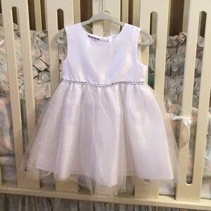 Toddler white dress